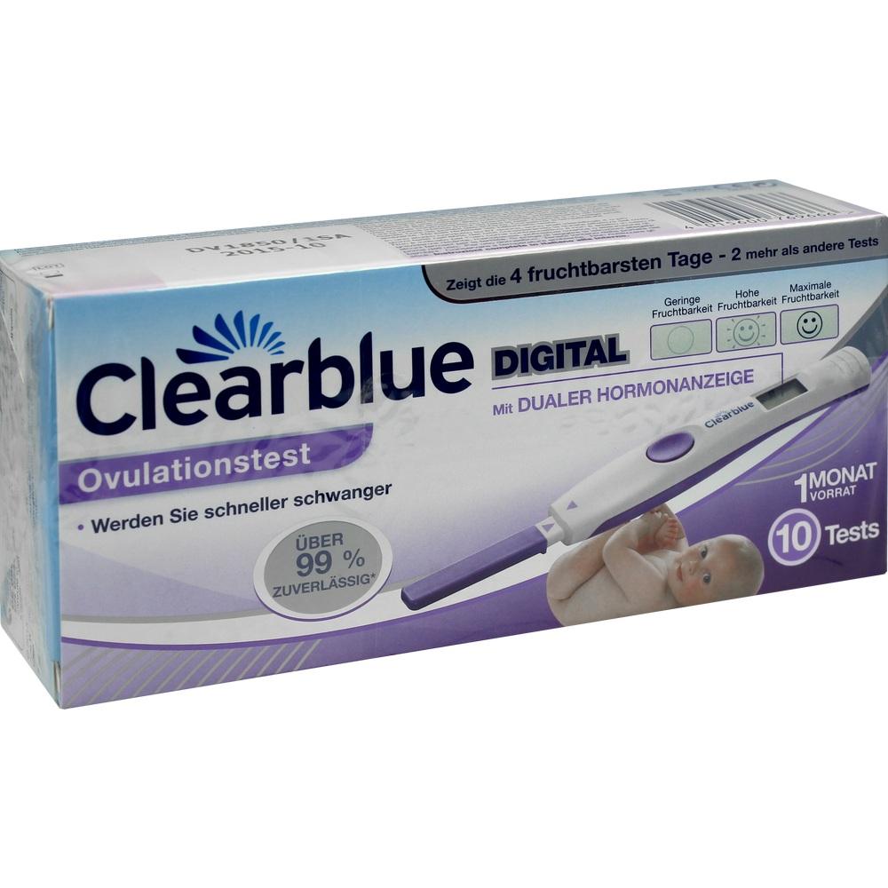 10 Stück Clearblue Digitaler Ovulationstest mit dualer Hormonanzeige 